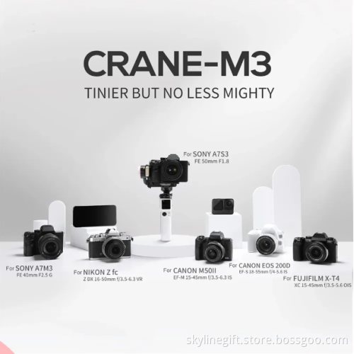 Original For Zhiyun Crane M3 Gimbal 3 axis Stabilizer M3 Combo DSLR Handheld Shooting Stabilization